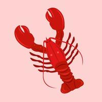 Lobster vector illustration for graphic design and decorative element