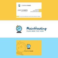 Beautiful Mirror Logo and business card vertical Design Vector