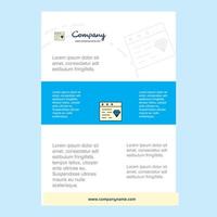 Template layout for jewellery on website comany profile annual report presentations leaflet Brochure Vector Background