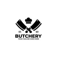 Butchery logo design vector illustration