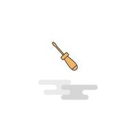 Flat Screw driver Icon Vector