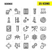 Science Line Icon Pack For Designers And Developers Icons Of Launch Rocket Space Startup Astronomy Solar System Science Vector