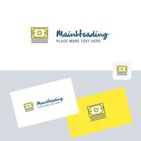 Dollar vector logotype with business card template Elegant corporate identity Vector