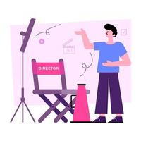 Premium download illustration of male director vector