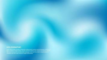 holographic background design in white and light blue vector