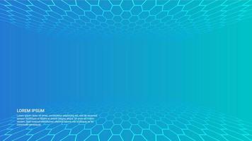 abstract background design with hexagon shape vector