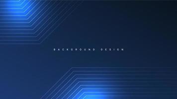 dark blue background design with glowing blue lines vector