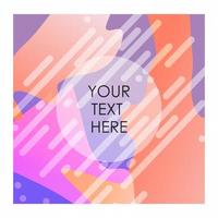 Colorful background with typography design vector