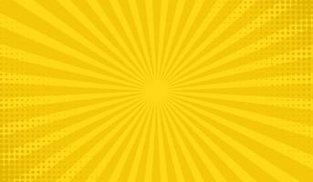 yellow halftone comic cartoon background vector