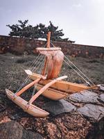 Boat in the beach. photo