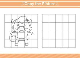 copy the picture Educational game for kindergarten and preschool.worksheet game for children vector