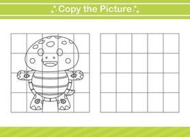 copy the picture Educational game for kindergarten and preschool.worksheet game for children vector