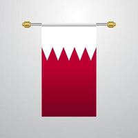 bandera colgante de bahrein vector