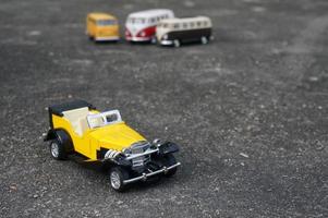 East Kutai, East Kalimantan, Indonesia, 2022 - Classic cars in miniature copy, with selective focus