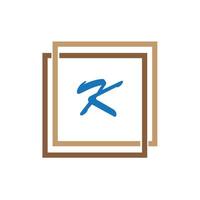 Letter K logo icon design template elements vector