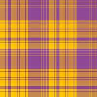 Seamless pattern in violet and yellow colors for plaid, fabric, textile, clothes, tablecloth and other things. Vector image.