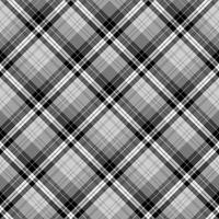 Seamless pattern in wonderful black, gray and white colors for plaid, fabric, textile, clothes, tablecloth and other things. Vector image. 2