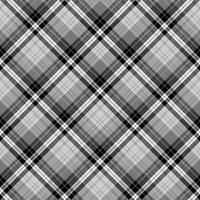 Seamless pattern in wonderful black, gray and white colors for plaid, fabric, textile, clothes, tablecloth and other things. Vector image. 2