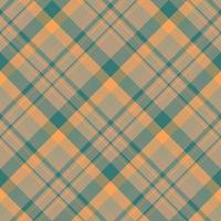 Seamless pattern in simple orange, beige and water green colors for plaid, fabric, textile, clothes, tablecloth and other things. Vector image. 2