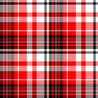 Seamless pattern in wonderful black, red and white colors for plaid, fabric, textile, clothes, tablecloth and other things. Vector image.