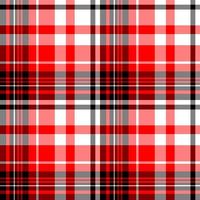 Seamless pattern in wonderful black, red and white colors for plaid, fabric, textile, clothes, tablecloth and other things. Vector image.