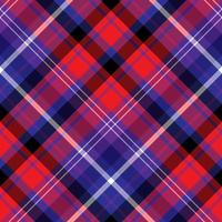 Seamless pattern in wonderful red, dark blue, violet and white colors for plaid, fabric, textile, clothes, tablecloth and other things. Vector image. 2