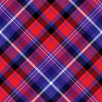 Seamless pattern in wonderful red, dark blue, violet and white colors for plaid, fabric, textile, clothes, tablecloth and other things. Vector image. 2