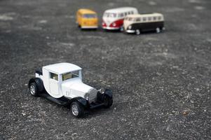 East Kutai, East Kalimantan, Indonesia, 2022 - Classic cars in miniature copy, with selective focus