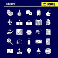 Shopping Solid Glyph Icon for Web Print and Mobile UXUI Kit Such as Box Delivery Shipping Lock Cargo Delivery Package Shipping Pictogram Pack Vector