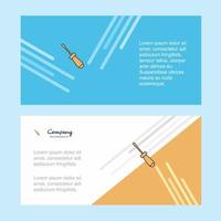 Screw driver abstract corporate business banner template horizontal advertising business banner vector