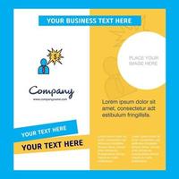 Thinking about dollar Company Brochure Template Vector Busienss Template