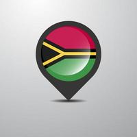 Vanuatu Map Pin vector