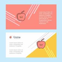 Apple abstract corporate business banner template horizontal advertising business banner vector