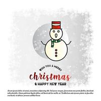 Christmas card with creative design vector