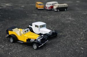 East Kutai, East Kalimantan, Indonesia, 2022 - Classic cars in miniature copy, with selective focus photo