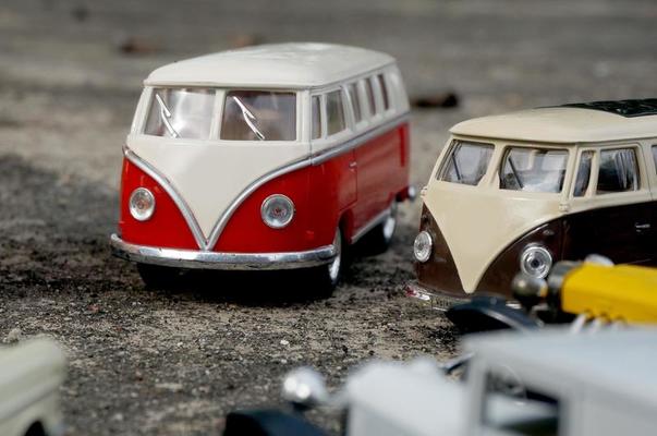 East Kutai, East Kalimantan, Indonesia, 2022 - Classic cars in miniature copy, with selective focus