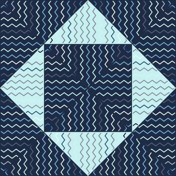 patrón sin costuras ondulado dibujado a mano. extracto, zig zag, líneas, mosaico, ornamento vector