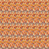 Decorative linear kaleidoscope mosaic ornament. Abstract shapes seamless pattern. vector