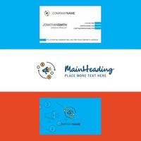 Beautiful Speaker Logo and business card vertical Design Vector