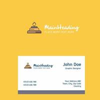 Burner logo Design with business card template Elegant corporate identity Vector