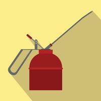 Fire extinguisher flat icon with shadow vector