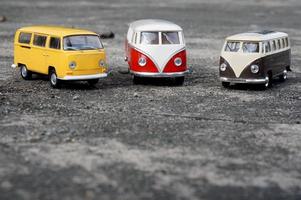 East Kutai, East Kalimantan, Indonesia, 2022 - Classic cars in miniature copy, with selective focus photo