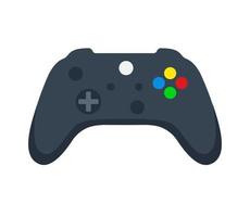 joystick gamepad, consola de juegos o controlador de juegos. juegos de computadora estilo minimalista de dibujos animados. vector