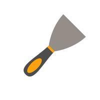 Putty knife. Working tool Illustration in flat style. vector