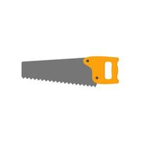 Wood saw. Working tool Illustration in flat style. vector
