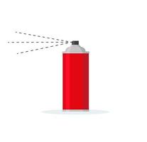 spray can isolated on white background. Vector illustration in a flat style.