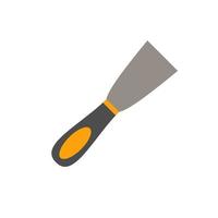 Putty knife. Working tool Illustration in flat style. vector