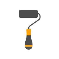 Roller for paint. Working tool Illustration in flat style. vector