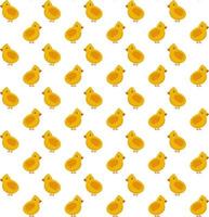 Chickens seamless pattern. Festive vector background for Easter.