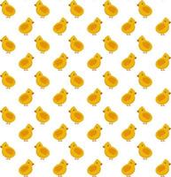 Chickens seamless pattern. Festive vector background for Easter.